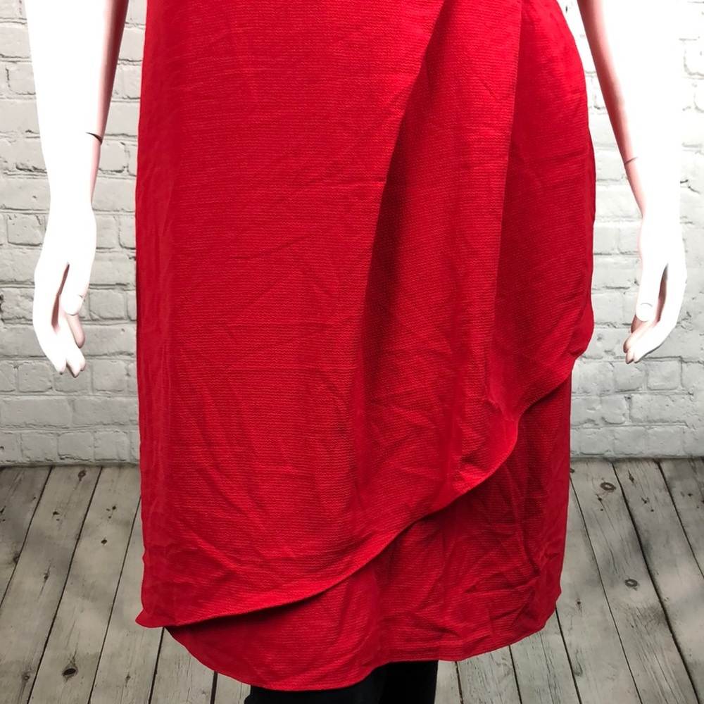 20 & 22 City Chic Red Classic Wrap Dress Plus Size - Picture 3 of 7